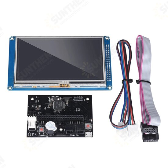 Duet 2 Wifi V1.04 Cloned DuetWifi 32Bit Board Controller Expansion Board + 4.3inch/5.0inch/7.0inch PanelDue Touch Screen Kit for 3D Printer Parts