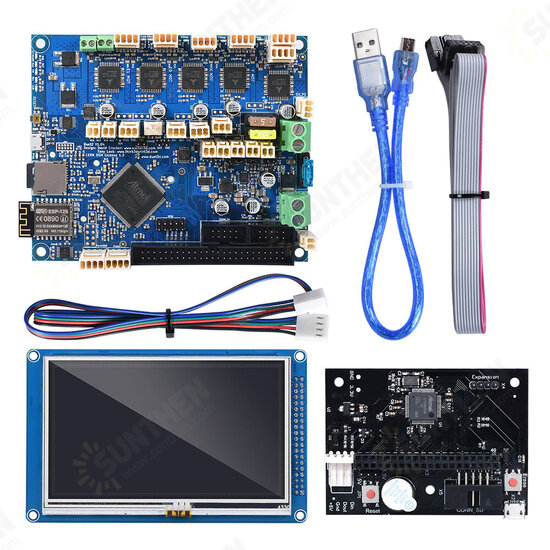 Duet 2 Wifi V1.04 Cloned DuetWifi 32Bit Board Controller Expansion Board + 4.3inch/5.0inch/7.0inch PanelDue Touch Screen Kit for 3D Printer Parts Duet 2 Wifi V1.04 Cloned DuetWifi 32Bit Board Controller Expansion Board + 4.3inch/5.0inch/7.0inch PanelDue Touch Screen Kit for 3D Printer Parts