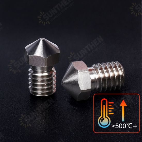 High Performance V6 Plated Copper Nozzle 1.75MM Filament M6 Thread for V6 Hotend Titan BMG Extruder