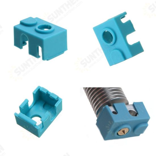Blue Hotend Silicone Case For V6 PT100 Aluminum Block 3D Printer Part Blue Hotend Silicone Case For V6 PT100 Aluminum Block 3D Printer Part