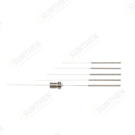 10Pcs Stainless Steel Cleaning Needle 0.2/0.25/0.3/0.35/0.4MM for V6 Nozzle 3D Printer Nozzle Cleaning Accessories