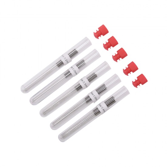 10Pcs Stainless Steel Cleaning Needle 0.2/0.25/0.3/0.35/0.4MM for V6 Nozzle 3D Printer Nozzle Cleaning Accessories