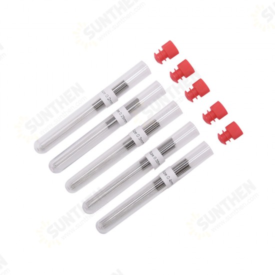 10Pcs Stainless Steel Cleaning Needle 0.2/0.25/0.3/0.35/0.4MM for V6 Nozzle 3D Printer Nozzle Cleaning Accessories