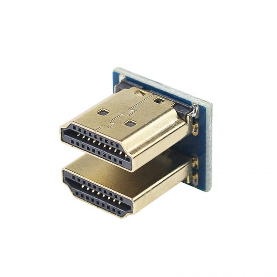 Micro HDMI 1.4 HD Adapter Male to Male Two-way Adapter for Raspberry Pi 3B+