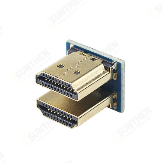 Micro HDMI 1.4 HD Adapter Male to Male Two-way Adapter for Raspberry Pi 3B+