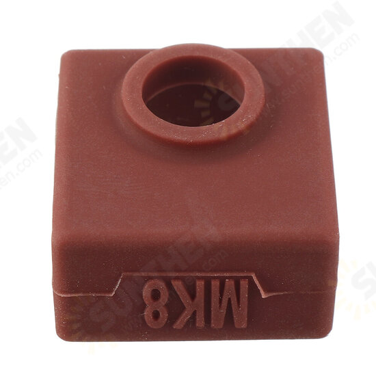 Coffee Brown Hotend Heating Block Silicone Cover Case For 3D Printer