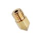 0.4mm Copper M6 Thread Extruder Nozzle For 3D Printer