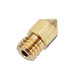 0.4mm Copper M6 Thread Extruder Nozzle For 3D Printer