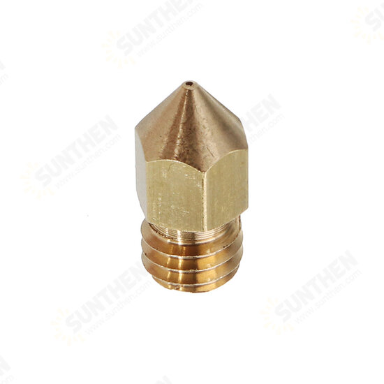 0.4mm Copper M6 Thread Extruder Nozzle For 3D Printer