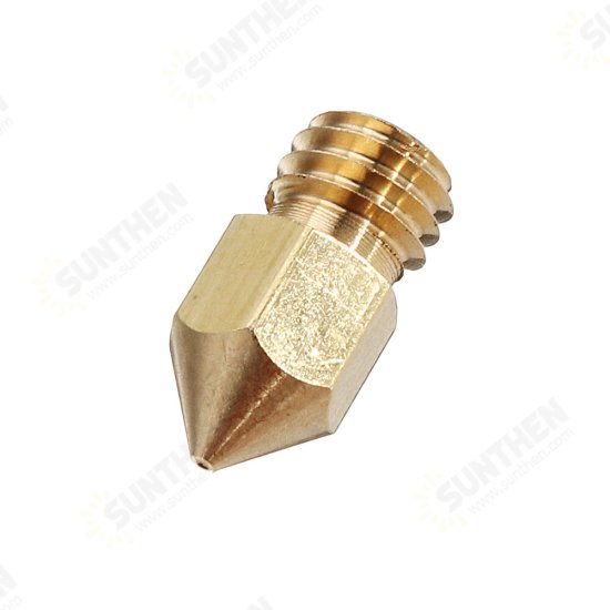 0.4mm Copper M6 Thread Extruder Nozzle For 3D Printer