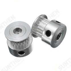 2pcs 2GT-20 Teeth Aluminum Timing Pulley Wheel 5mm Inner For 3D Printer 2pcs 2GT-20 Teeth Aluminum Timing Pulley Wheel 5mm Inner For 3D Printer