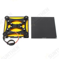 310*320*4mm Heated Bed + Back Support Slide Block Plate With Pulley + Ultrabase Glass Plate Platform For CR-10S PRO/CR-X 3D Printer Part 310*320*4mm Heated Bed + Back Support Slide Block Plate With Pulley + Ultrabase Glass Plate Platform For CR-10S PRO/CR-X 3D Printer Part