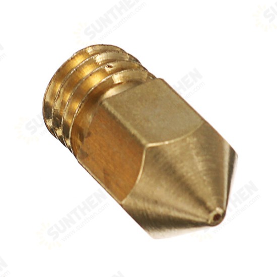 5PCS 0.4mm Copper M6 Thread Extruder Nozzle For 3D Printer