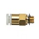 5PCS 3D Printer M6 Thread Nozzle Brass Pneumatic Connector Quick Joint For Remote Extruder