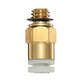5PCS 3D Printer M6 Thread Nozzle Brass Pneumatic Connector Quick Joint For Remote Extruder