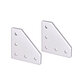 Creativity 1Pcs CNC 5 holes 90 degree Joint Board Plate Corner Angle Bracket Connection Strip for 2020 Aluminum Profile