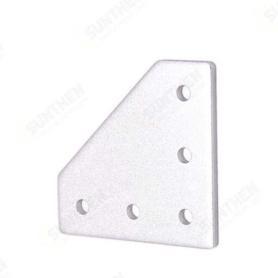 Creativity 1Pcs CNC 5 holes 90 degree Joint Board Plate Corner Angle Bracket Connection Strip for 2020 Aluminum Profile