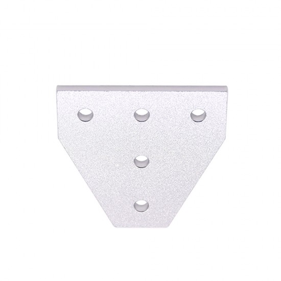 Creativity 1Pcs CNC 5 holes 90 degree Joint Board Plate Corner Angle Bracket Connection Strip for 2020 Aluminum Profile