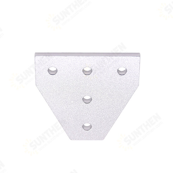 Creativity 1Pcs CNC 5 holes 90 degree Joint Board Plate Corner Angle Bracket Connection Strip for 2020 Aluminum Profile