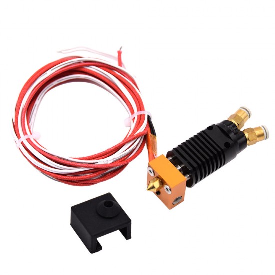 2 in 1 out Hotend Kit Dual Color Extruder All Metal Extruder 0.4mm nozzle 1.75mm For CR10/S Ender3/S TEVO/ALFWISE 3D Printer