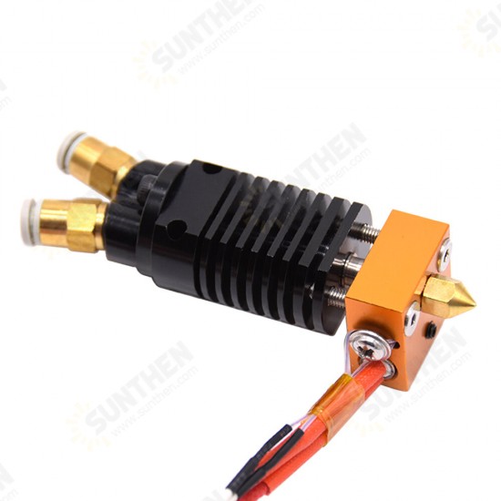 2 in 1 out Hotend Kit Dual Color Extruder All Metal Extruder 0.4mm nozzle 1.75mm For CR10/S Ender3/S TEVO/ALFWISE 3D Printer