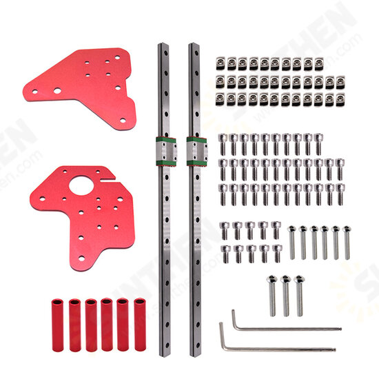 Dual Z-axis MGN12C Linear Guide with Mount Bracket Set Kit for Ender-3/3S/PRo 3D Printed Parts CR10 CR10V2