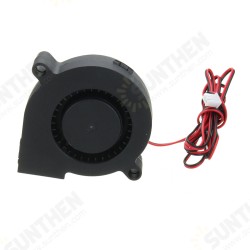 DC 12V 2 Pin 0.13A 50mm Brushless Turbine Blower Cooling Fan for 3D Printer DC 12V 2 Pin 0.13A 50mm Brushless Turbine Blower Cooling Fan for 3D Printer
