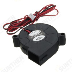 DC 12V 2 Pin 0.13A 50mm Brushless Turbine Blower Cooling Fan for 3D Printer DC 12V 2 Pin 0.13A 50mm Brushless Turbine Blower Cooling Fan for 3D Printer
