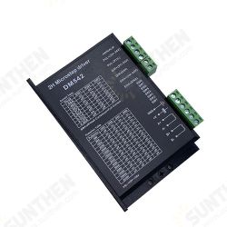DM542 Stepper Motor Controller 2-phase Digital Stepper Motor Driver 18-48 VDC Max. 4.2A for 42/57/86 Series Motor DM542 Stepper Motor Controller 2-phase Digital Stepper Motor Driver 18-48 VDC Max. 4.2A for 42/57/86 Series Motor