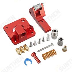 Dual Gear Pulley Dual Drive Extruder Kit + 3Pcs MK8 1.75/0.4MM Brass Nozzle Accessories Kit for 3D Printer Dual Gear Pulley Dual Drive Extruder Kit + 3Pcs MK8 1.75/0.4MM Brass Nozzle Accessories Kit for 3D Printer