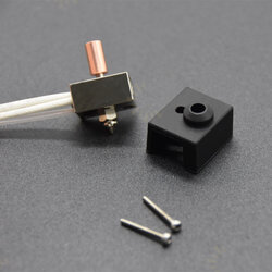 S1 Copper Plated Nozzle Heating Block Titanium Alloy Bimetal Throat Heater Heating Block Thermistor Hotend Kit S1 Copper Plated Nozzle Heating Block Titanium Alloy Bimetal Throat Heater Heating Block Thermistor Hotend Kit