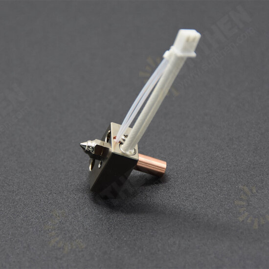 S1 Copper Plated Nozzle Heating Block Titanium Alloy Bimetal Throat Heater Heating Block Thermistor Hotend Kit