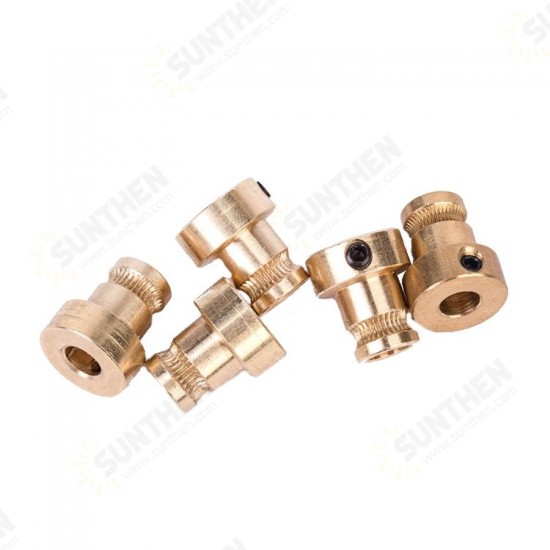 5PCS 1.75mm Brass Feed Extruder Wheel Drive Gear For Reprap 3D Printer