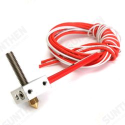 Assembled Aluminum Heating Block Extruder Hot End For 3D Printer 1.75mm 0.4mm Nozzle Assembled Aluminum Heating Block Extruder Hot End For 3D Printer 1.75mm 0.4mm Nozzle