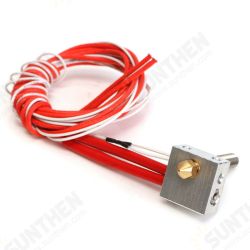 Assembled Aluminum Heating Block Extruder Hot End For 3D Printer 1.75mm 0.4mm Nozzle Assembled Aluminum Heating Block Extruder Hot End For 3D Printer 1.75mm 0.4mm Nozzle