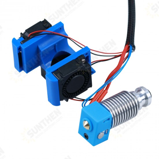 3D All Metal V6 J-head Hotend Bowden Extruder Kit For V6 volcano Hotend Cooling Fan Bracket Block 3D Printers Parts