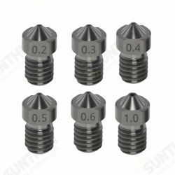 Hardened Steel Nozzle 1.75mm 0.2/0.3/0.4/0.5/0.6/1.0mm E3D Hotend Kit for 3D Printer Hardened Steel Nozzle 1.75mm 0.2/0.3/0.4/0.5/0.6/1.0mm E3D Hotend Kit for 3D Printer