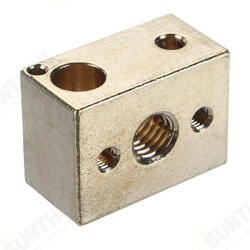 Hot End Heating Block for 3D Printer High Temperature Copper Material Hot End Heating Block for 3D Printer High Temperature Copper Material