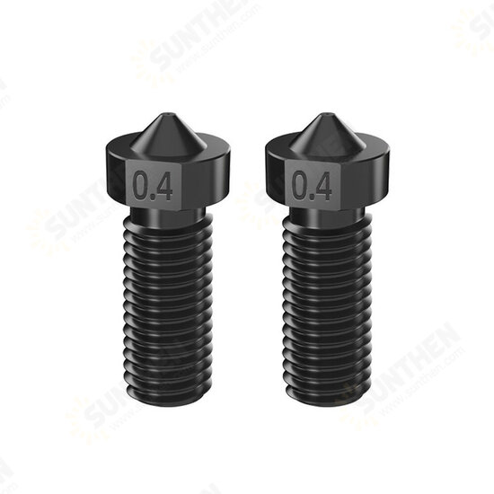 0.4/1.75mm M6 Thread Hardened Steel Volcanic Nozzle for 3D Printer Part