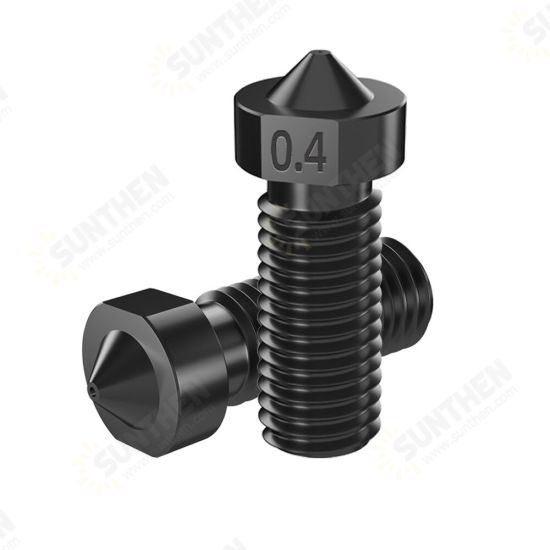 0.4/1.75mm M6 Thread Hardened Steel Volcanic Nozzle for 3D Printer Part