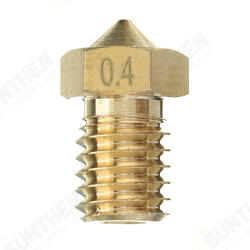 1.75mm Filament 0.4mm Copper Nozzle for 3D Printer 1.75mm Filament 0.4mm Copper Nozzle for 3D Printer