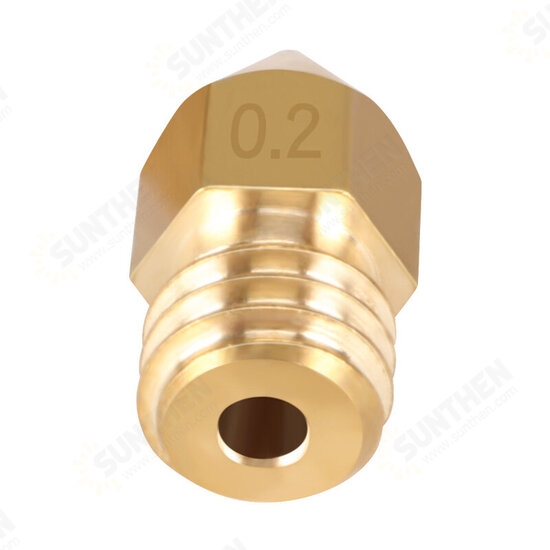 MK8 Nozzle 0.2mm 0.4mm 0.5mm 0.6mm 0.8mm 1.0mm 3D Printer Part Extruder M6 Thread Brass Nozzle 1.75mm 3mm Filament