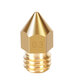MK8 Nozzle 0.2mm 0.4mm 0.5mm 0.6mm 0.8mm 1.0mm 3D Printer Part Extruder M6 Thread Brass Nozzle 1.75mm 3mm Filament