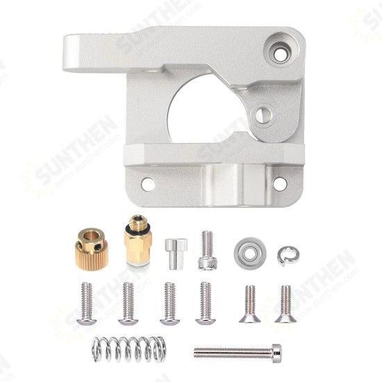 Sliver MK8 Extruder Kit for 3D Printer Aluminum Alloy Block Bowden Extrusion CR10 Extruder Block 3D Printer Parts For MK8 CR10 Ender 3