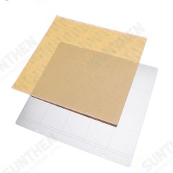 MK52 Hot Bed Iron Plate 253.8*241mm with 2pcs Adhesive PEI for 3D Printer MK52 Hot Bed Iron Plate 253.8*241mm with 2pcs Adhesive PEI for 3D Printer
