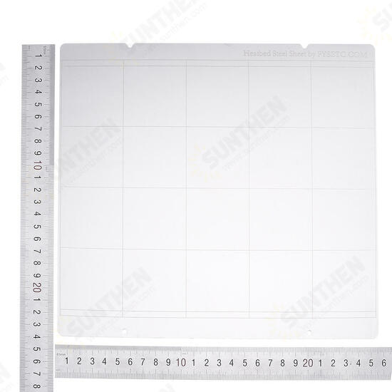 MK52 Hot Bed Iron Plate 253.8*241mm with 2pcs Adhesive PEI for 3D Printer