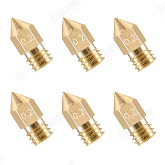 MK8 Extruder Nozzle Head Brass FDM Set M6 Thread 1.75/3.0 Filament Nozzle 3D Printer Accessories