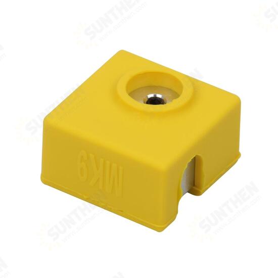 MK9 Silicone Protective Case for Heating Aluminum Block 3D Printer Part Hotend