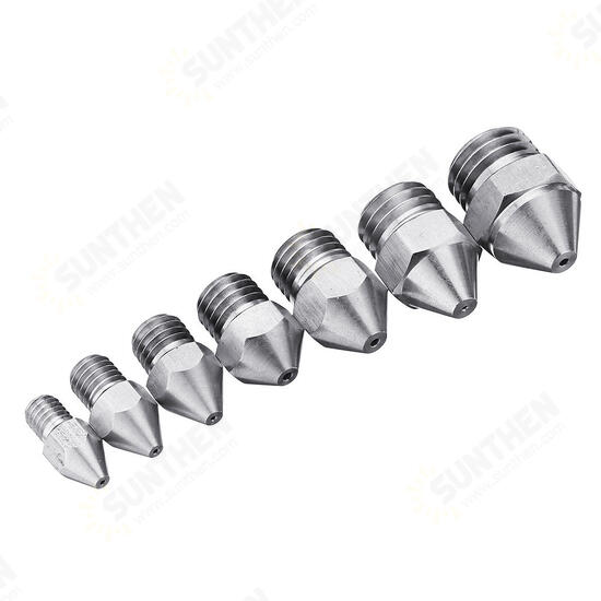 Metric Tooth Stainless Steel Straight Nozzle For 3D Printer Part