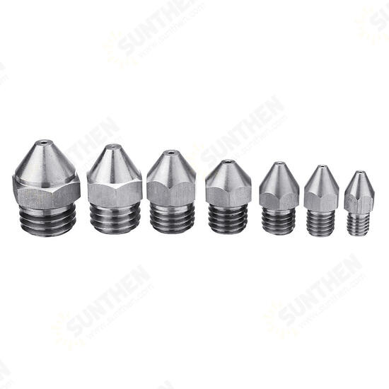 Metric Tooth Stainless Steel Straight Nozzle For 3D Printer Part